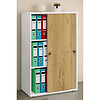 ebuy24 LonaXLST kantoorkast 2 deuren wit, eik decor.