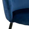 ebuy24 Loui eetkamerstoel velours blauw.