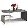 ebuy24 MalisoM salontafel antraciet, wit.