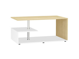 ebuy24 MalisoM salontafel eik decor, wit.