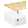 ebuy24 MalisoM salontafel eik decor, wit.