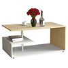 ebuy24 MalisoM salontafel eik decor, wit.