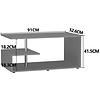 ebuy24 MalisoM salontafel eik decor, wit.