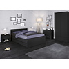 ebuy24 Nada bed 2 bedlades breedte 94 cm, matzwart.