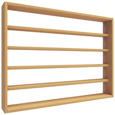ebuy24 OsadoL wandkast wandmontage 5 planken beuken.
