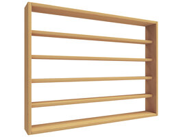 ebuy24 OsadoL wandkast wandmontage 5 planken beuken.