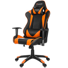 ebuy24 Paracon Knight gamestoel incl. kussen voor nek en lenden oranje.