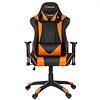 ebuy24 Paracon Knight gamestoel incl. kussen voor nek en lenden oranje.