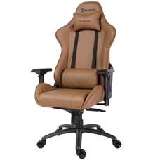 ebuy24 Paracon Knight Pro gamestoel incl. kussen voor nek en lenden cognac.