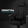 ebuy24 Paracon Knight Pro gamestoel incl. kussen voor nek en lenden zwart.