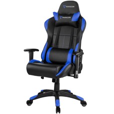 ebuy24 Paracon Rogue gamestoel incl. kussen voor nek en lenden blauw.