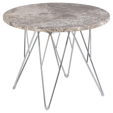 ebuy24 Prany salontafel Ø55cm marmer bruin.