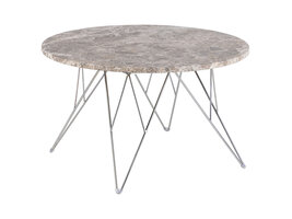 ebuy24 Prany salontafel Ø80cm marmer bruin.