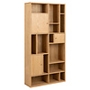 ebuy24 Ragny wandkast 3 deuren 11 planken eik decor.