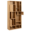 ebuy24 Ragny wandkast 3 deuren 11 planken eik decor.