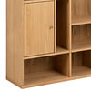 ebuy24 Ragny wandkast 3 deuren 11 planken eik decor.