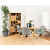 ebuy24 Ragny wandkast 3 deuren 11 planken eik decor.