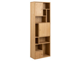 ebuy24 Ragny wandkast 3 deuren 8 planken eik decor.