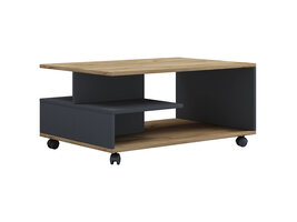 ebuy24 StangoL salontafel antraciet, eik decor.