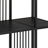 ebuy24 Strigly wandkast 5 planken zwart.