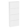 ebuy24 SulosL schoenenkast 4 deuren wit.