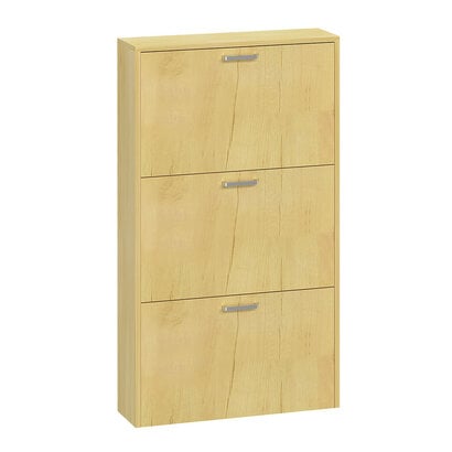 ebuy24 SulosM schoenenkast 3 deuren eik decor.