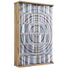 ebuy24 TilanoL vitrinekast CD, DVD 6 planken 2 deuren eik decor.