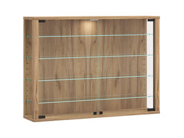 ebuy24 VitrosaL vitrinekast wandmontage 2 deuren eik decor.