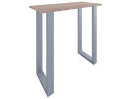 ebuy24 Xona bartafel 110x50 eik decor, zilverkleurig.