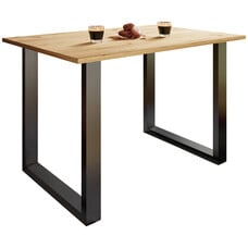 ebuy24 XonaU eetkamertafel 110x50 eik decor, zwart.