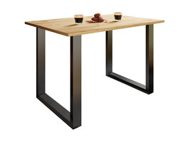 ebuy24 XonaU eetkamertafel 110x50 eik decor, zwart.