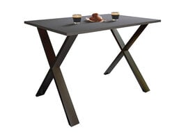 ebuy24 XonaX eetkamertafel 110x50 antraciet, zwart.