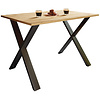 ebuy24 XonaX eetkamertafel 110x50 eik decor, zwart.