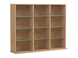 ebuy24 ZilasL wandkast 12 planken eik decor.