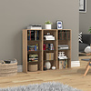 ebuy24 ZilasL wandkast 12 planken eik decor.