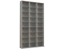 ebuy24 ZilasXL wandkast 27 planken beton decor.