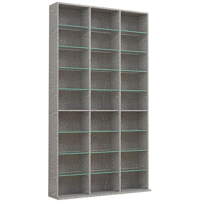 ebuy24 ZilasXL wandkast 27 planken beton decor.