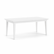 ebuy24 Tafel Venetië eetkamertafel wit 180-276 cm.