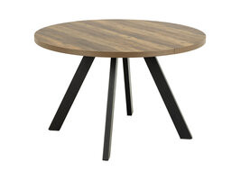 ebuy24 Zalyr eetkamertafel Ø120cm, 210cm verlengbaar naturel.