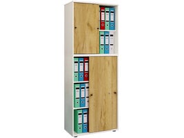 ebuy24 LonaXXL5ST kantoorkast wit, eik decor.