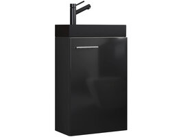 ebuy24 SlitoBL badkamer 2 delen zwart.