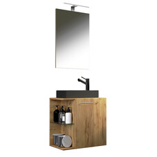 ebuy24 HausaBL badkamer 3 delen eik decor.