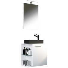 ebuy24 HausaBL badkamer 3 delen wit.