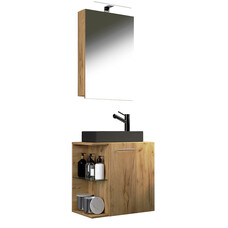 ebuy24 HausaBL badkamer 3 delen eik decor.