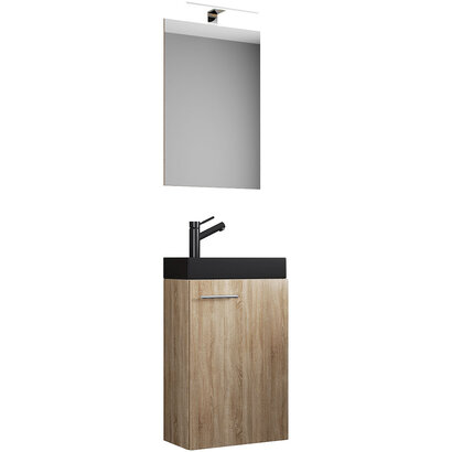 ebuy24 SlitoBL badkamer 3 delen eik decor.