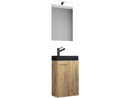 ebuy24 SlitoBL badkamer 3 delen eik decor.