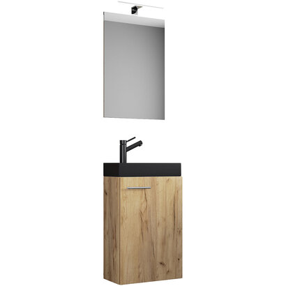 ebuy24 SlitoBL badkamer 3 delen eik decor.