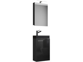 ebuy24 SlitoBL badkamer 3 delen zwart.