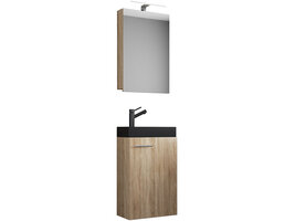 ebuy24 SlitoBL badkamer 3 delen eik decor.