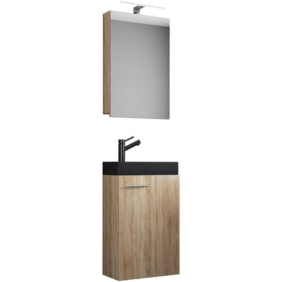 ebuy24 SlitoBL badkamer 3 delen eik decor.